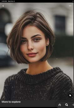 Bob Cuts, Oval Face Haircuts, Chin Length Hair, Short Bob Haircuts, Haircut And Color, Short Hair Haircuts, Bob Haircut, Short Blonde Hair, Hairstyles For Women