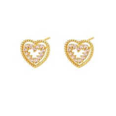 18 karat gold heart earrings , Bridesmaid Jewelry, Gift Jewelry, Birthday present, Self- care present. ✓Cute & Dainty ✓Hypoallergenic ✓Handmade with love ✓Gift packing available ✓ All packages are shipped from Toronto, Canada. All orders will be dispatched within 1 - 2 Business days. Hey! Before placing your order, why not check out other beautiful pieces we make? 🥰 https://www.etsy.com/ca/shop/SimplymiStudio  Please see below for shipping time frames. 🇨🇦 CANADA and 🇺🇸 UNITED STATES: Regula Gold Plated Heart Earrings For Wedding, Double Heart Pierced Earrings For Mother's Day, Pierced Double Heart Earrings For Mother's Day, Gold Plated Heart Earrings For Valentine's Day, Gold Plated Earrings For Valentine's Day Gift, Valentine's Day Gold Plated Heart Earrings For Wedding, Gold Plated Heart Pendant Earrings For Wedding, Gold Heart Cut Wedding Earrings, Valentine's Day Wedding Heart Earrings In Gold Plated