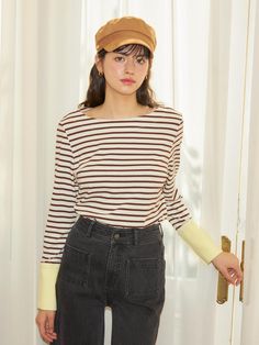 This is a trendy and feminine top by SALON DE YOHN that is made out of high quality and sturdy material. With distinctive mood of the design and modern feminine look, you can style it for your comfortable daily outfit.- Gold buttons on the cuffs- Stripe pattern overall- Feminine and modern mood Feminine Top, Modern Feminine, W Concept, Feminine Look, Gold Buttons, Daily Outfits, Stripes Pattern, Designer Fashion, Overalls