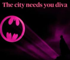 a batman logo with the words, the city needs you divva on it