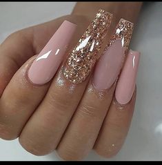 Posh Nails, Her Nails, Ombre Nail Designs, Beautiful Nail Designs, Bling Nails, Pretty Acrylic Nails