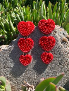 Handmade red Statement beaded earrings. Red Drop Beaded Earrings As Gift, Red Beaded Drop Earrings As Gift, Red Round Beads Chandelier Earrings Gift, Gift Red Beaded Earrings With Ear Wire, Red Beaded Chandelier Earrings Gift, Red Chandelier Earrings With Colorful Beads As A Gift, Red Chandelier Earrings With Colorful Beads For Gift, Red Chandelier Earrings With Round Beads As Gift, Red Chandelier Earrings As Gift