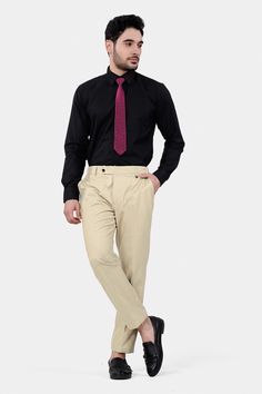 Elevate your wardrobe with our Cashmere Beige Premium Cotton Pant. Crafted with the utmost care and precision, this pant exudes timeless elegance in a subtle and sophisticated cream shade. Whether you're dressing up for a formal event or aiming for smart-casual chic, this pant will be your versatile go-to choice for any occasion. In addition to being constructed from Imported Superior Fabrics, French crown Pants are built with top quality components and thoughtful construction. All our Pants are Elegant Full-length Chinos For Spring, Elegant Full Length Chinos For Spring, Spring Elegant Full-length Chinos, Elegant Slim Fit Work Pants For Business, Fitted Beige Dress Pants For Formal Occasions, Cream Business Casual Trousers, Elegant Beige Dress Pants For Office, Elegant Cream Pants For Formal Occasions, Elegant Semi-formal Pants With Hidden Button Closure