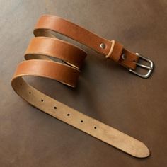 Brown Canvas Belt, Tan Leather Belt, Casual Belt, Brass Buckle, Natural Leather, Tan Leather, Leather Belt, Solid Brass, Leather Bracelet