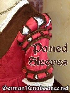 Paned, or "puff and slash," German Sleeves: One Method For a Less Frayed, More Complete Look (TUTORIAL) 16th Century Fashion, Medieval Garb, German Outfit, German Dress, Fest Outfits, Medieval Costume, Costume Patterns