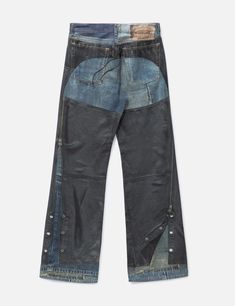 Acne Studios - Trompe Loeil Chaps Jeans | HBX - Globally Curated Fashion and Lifestyle by Hypebeast Acne Studios Shoes, Chaps Jeans, Supreme Brand, Curated Fashion, Acne Shop, Jeans For Men, Casual Heels, Home Lifestyle, Linen Shop