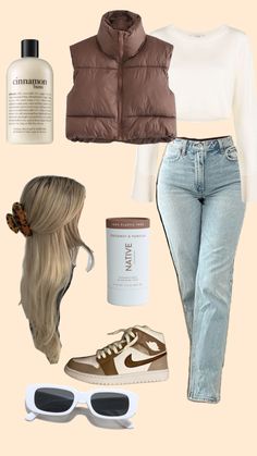 Brown Vest, Taylor Swift Outfits, Casual Preppy Outfits, Trendy Outfits For Teens, Cute Lazy Day Outfits, Cute Fall Outfits, Simple Trendy Outfits