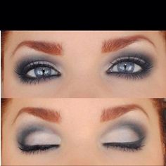 Grey Makeup, Gray Eyes, Eye Make, Gorgeous Makeup, Love Makeup, All Things Beauty