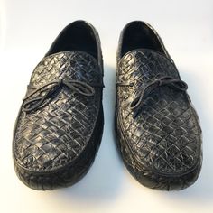 Bottega Veneta Black Crocodile Leather Moccasins Mens Shoe Size 42 Us 9 Uk 8 Eur 42 Sole Height: 0.5 Cm Italy Made In Italy Crocodile Skin Leather Storage Cloth Original Bag Included! No Box! Pre-Owned, In Excellent Condition! As Can Be Seen On Pictures! Bottega Veneta Shoes, Leather Storage, Moccasins Mens, Leather Moccasins, Crocodile Skin, Shoes Collection, Crocodile Leather, Original Bags, Loafer Shoes