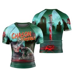 Battlefitgear Jason Voorhees Killer Men's Short Sleeve Rash Guard