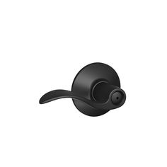 a black door handle on a white background