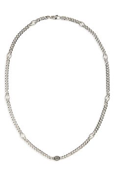 Gucci Men's Interlocking-G Station Necklace | Nordstrom Gucci Necklace, Mens Fits, Mens Silver Jewelry, Silver Chain For Men, Mens Silver Necklace, Mens Chain Necklace, Station Necklace, Mens Pendant, Men's Necklace