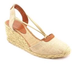 It Is Worn Trice And Got U May Mention Some Mark Of Wearing 9,5 / 10 Very F Sad Soft And So Much Style Remember It Is Not A Brand New Shoes! Absolutely Beautiful And Perfect For The Summer Hot Days , By Lauren Ralph Lauren Tetole Price 200& Comfortable Brown Espadrilles For Spring, Casual Summer Espadrilles Medium Width, Casual Espadrilles With Medium Width And Round Toe, Casual Natural Wedge Heel Espadrilles, Casual Brown Wedge Heel Espadrilles, Casual Cream Wedge Heel Espadrilles, Beige Espadrilles, Ankle Tie Espadrilles, Much Style