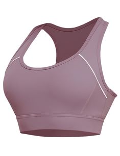 PRICES MAY VARY. 【High Support Sports Bra】Our sports bras for women provide strong support, with the adjustment of the shoulder straps, support medium and high two levels of impact sports. Whether you’re doing yoga or even if you’re running errands, womens sports bras will give the support you need. A close-fitting compression fit, wide elastic straps and wide band hem provide moderate support for your bust, best choice for medium/high impact sports and daily wear, set free for your breast, no f Padded Racerback Sports Bra For Yoga, Padded Activewear For Light Sports, Padded Racerback Sports Bra For Gym, Padded Sports Bra For Light Sports, Padded Sports Bra With Medium Support For Gym, Padded Sports Bra For Gym, High Stretch Padded Sports Bra For Workout, Sportswear Bra With Medium Bust Support, Padded High Stretch Sports Bra For Training