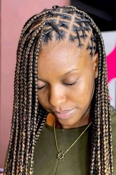 Cross Knotless Braids, Criss Cross Knotless Braids, Curled Hair With Braid, Knotless Braids Hairstyles, Box Braids Hairstyles For Black Women