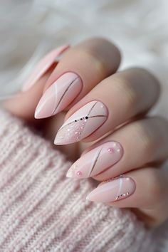 Nail Art That Goes With Every Outfit, Best Nail Designs 2024, Cute Pink Nail Ideas, Pink Nail Design, Cute Manicure, Pink Wedding Nails, Blush Pink Nails, Elegant Touch Nails, Pink Chrome Nails