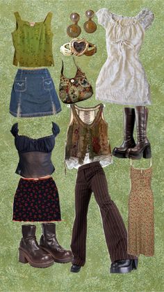 Punk Fashion Summer, Thrift Clothes Outfits, Whimsigoth Summer Outfits, Earthy Outfits, Mode Vintage, Canvas Shoes