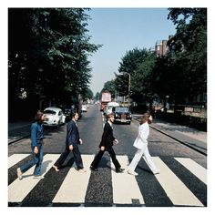 an image of the beatles crossing the street