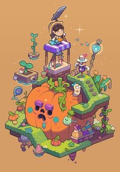 Strange Design, Idle Game, Digital Art Software, Isometric Drawing, Arte 8 Bits, Isometric Design, Isometric Illustration