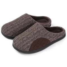 PRICES MAY VARY. Classic men's clog slipper for all ages. Low back heel at just the right height for easy on/off while wrapping the heel. Carpet & bouclé yarm knit upper lined with faux wool lining (vegan), adding extra comfort & warmth to the slippers. Memory foam insole conforms to the contours of your foot for pillow-soft comfort; treat yourself after a long day at work, or the hard-working husband or father in your life by giving his tired feet a well-deserved rest. Rubber sole (non-marking Brown Non-slip Comfortable Slippers, Comfortable Slip-resistant Closed Toe Slippers, Comfortable Closed Toe Slip-resistant Slippers, Comfortable Non-slip Brown Slippers, Brown Non-slip Slippers, Hard Working Husband, Men's Bedroom, Slip On Slippers, Mens Clogs