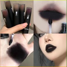 Faster shipping. Better service Goth Makeup Tutorial, Vampire Makeup, Goth Glam, Black Lipstick, Cool Makeup Looks, Emo Makeup, Elegant Gothic