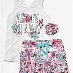 Nwt Original Justice Aloha Sunday 3pc Pj Set. Tank, Shorts, Scrunchie. White, Pink, Floral. Sz. Girls 8 Smoke Free And Pet Free Cross Posted Check Out My Other Great Listings With Brands Such As Justice, Gap, Old Navy, Limited Too, Cat & Jack, The Children’s Place, Zara, Kate Quinn, Rylee & Cru, Tucker & Tate, Abercrombie, Forever 21, Cotton On, Vineyard Vines, Janie & Jack, Target, Zara, Crew Cuts, Tea Collection, Gymboree, H&M, American Eagle, Aeropostale, Nordstrom’s, Vintage, Carter’s, Ralph Casual Floral Print Sets For Sleepover, Casual Floral Print Sleepover Sets, Cotton Summer Sets For Sleepover, Summer Cotton Sets For Sleepovers, Summer Cotton Sleepover Sets, Summer Floral Print Pajama Shorts For Sleepovers, White Summer Pajama Party Set, Cute Cotton Sleepwear For Vacation, Pink Summer Pajama Party Sets