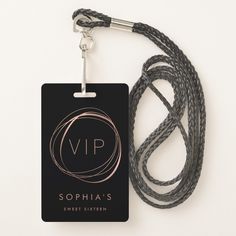 a black and silver lanyard with a name tag attached to it that says, brooklyn's beat mittensh