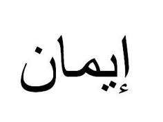 an arabic calligraphy that is written in two languages, and has been used to spell out