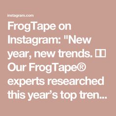 the text frog tape on instagram new year, new friends