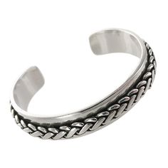 Philippe Audibert Braided Classic Silver Cuff Parisian Architecture, Inspirational Bracelets, Jewelry Bracelets Silver, Sterling Silver Jewelry Handmade, Silver Accessories, Silver Cuff, Handmade Artisan, Artisan Jewelry, Silver Bracelets