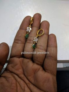 Hook Earrings Indian Gold, Small Hanging Earrings Gold, Kids Earrings Gold Indian, Gold Tikka, Earrings Fancy, Wedding Jewellery Collection, Baby Jewelry, Kids Earrings, Bridal Gold Jewellery Designs