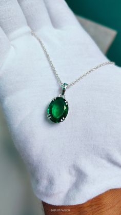 Stone : Lab created Emerald Stone shape : Oval Stone size : 14x10 mm Chain claps type : Springring Metal Plating : Silver, ( if you want Rose gold or Yellow Gold Plating message me) Chain A type : Wheat Chain (2 mm) Chain B type : Rolo chain (2.5 mm) Chain C type : Cable Chain (2.4 mm) Chain length : 16 Inch, 18 Inch, 20 inch, 22 inch If You Have Any Questions, Please Feel Free Contact Us through Etsy Message Service If you want to make jewelry of some other design or other types please contact Formal Oval Pendant Emerald Necklace, Oval Emerald Necklace In Sterling Silver, Silver Necklace With Emerald Oval Pendant, Sterling Silver Emerald Necklace With Oval Pendant, Oval Shape Emerald Pendant, Star Labs, Watermelon Tourmaline Ring, November Birthstone Ring, Lab Created Emerald