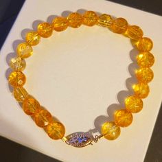 14kt Solid Gold Clasp Length 7.75 Inches Semi Precious Stone, Womens Jewelry Bracelets, Semiprecious Stones, Citrine, Stone Color, Semi Precious, Solid Gold, Women Jewelry, Stone