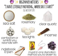 Witch Beginner, Beginner Witch, Witch Supplies, Witch Stuff