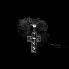 Introducing our new Skulls in Cross Necklace! This unique and stylish necklace is handmade from high quality 925 sterling silver. It's the perfect accessory for any outfit, whether you're dressing up or dressing down. This necklace is a great way to show your edgy side. The skulls add a bit of edge and attitude, while the cross keeps it classy. It's the perfect mix of badass and chic. Whether you're going out on the town or just running errands, this necklace is sure to turn heads. What are you waiting for? Get yourself a Skulls in Cross Necklace today! ➤ Item Details * Material: 925K Sterling Silver * Pendant Diameter: 2.44x3.84 cm * Pendant Weight : 14-15 Grams   ➤ Chain Details - 18 Inches = 4.60 Grams - 20 Inches = 5.15 Grams - 22 Inches = 5.65 Grams - 24 Inches = 6.10 Grams  - 26 Inch Gothic Cross Necklace With Oxidized Finish, Gothic Oxidized Cross Necklace, Gothic Cross Pendant Necklace With Engraving, Gothic Silver Box Chain Necklace, Silver Gothic Box Chain Jewelry, Gothic Engraved Cross Necklace, Gothic Sterling Silver Crucifix Necklace, Gothic Cross Engraved Necklace, Silver Gothic Skull Necklace