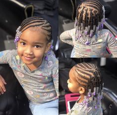 Toddler Braids With Beads Kid Hairstyles, Toddler Braided Hairstyles Black Baby Girls, Braids For Black Hair Kids, Updo Braids For Black Hair, Kid Braid Styles With Beads, Toddler Braided Hairstyles With Beads, Braid Hairstyles Black