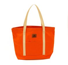 Basic Market Bag- Orange - Steurer & Jacoby Orange Tote Bags, American Alligator, Gym School, Purse Gift, Louisville Kentucky, Orange Bag, Tote Bag Purse, Firebird, Market Bag