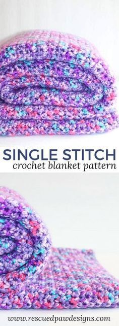 the simple crochet blanket pattern is easy to make