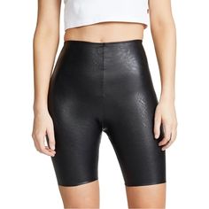 Faux Leather Bike Shorts In Black Size Xsmall Product Details Self: 55% Polyurethane, 44% Viscose, 1% Elastane Waistband: 72% Nylon, 28% Elastane Hand Wash Cold Elasticized Waist Raw Cut Edges Shorts Measure Approx 18" In Length Made In Usa Revolve Style No. Cman-Wf1 Manufacturer Style No. Slg30 New Without Tags Slim Shapewear, Leather Joggers, Paper Bag Shorts, Pleated Shorts, Jogger Shorts, Black Xs, Leather Shorts, Green Shorts, Bike Shorts