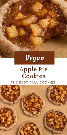 vegan apple pie cookies are the best fall cookie