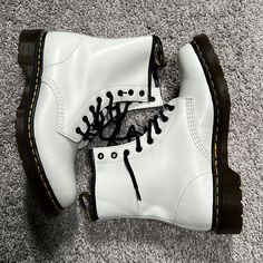 Brand New White Dr. Martens Boots Womens 10 No Box White Dr Martens, Dr Martens White, Martens Boots, Boots Womens, Dr Martens Boots, Martens Shoes, Dr Martens Shoes, Shoes White, Dr. Martens