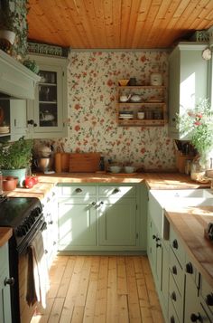 the kitchen is clean and ready for us to use