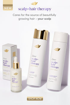 Dove Scalp + Hair Therapy Serum cares for the source of beautifully growing hair – your scalp. Developed with derms and enriched with clinically proven skincare ingredients for visibly thicker, stronger, fuller hair from scalp-to-tip. #LongLiveScalp Proven Skincare, Blonde Hair Care, Growing Hair, Haircuts For Medium Length Hair, Hair Therapy, Fuller Hair, Hair Starting, Hair Care Products, Beauty Guru