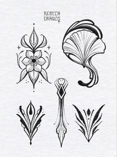 an image of some tattoos on paper