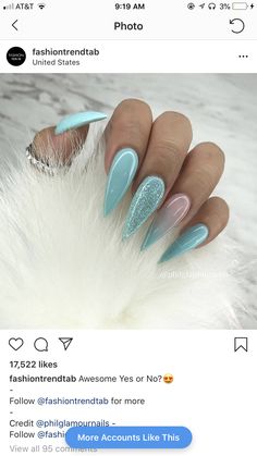 Classy Acrylic, Stiletto Nail Art, Ombre Nail, Stiletto Nails Designs, Ombre Nail Designs, Nail Art Ombre, Nail Swag, Nail Files, Coffin Nails Designs