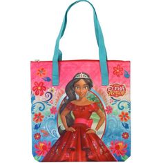 Get Ready For A Royal Adventure With The Elena 15" Zip Tote Bag! This Stylish Tote Features A Beautiful Elena Of Avalor Print And Is Perfect For Carrying Your Essentials Everywhere You Go. The Spacious Interior Can Fit All Your Important Things, And The Durable, 100% Polyester Construction Ensures It Will Last For Years To Come. Don't Just Travel Like A Princess - Shop With One Too With The Elena 15" Zip Tote Bag! Disney Style Rectangular Shoulder Bag For School, Themed Multicolor Character Print Bags, Disney Themed Multicolor Bags For Fan Events, Themed Multicolor Bags For Disney Fan Events, Themed Multicolor Bags With Character Print, Disney Character Print Multicolor Bags, Disney Character Print Bags For Disney Trips, Disney Character Print School Bag, Themed Character Print Bags For Disney Trips