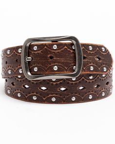 Shyanne Women's Embossed Studded Belt, Brown Leather Embossing, Png Clothes, Modern Cowgirl, Fest Outfits, Boot Barn, Belt Brown, Studded Belt, Vintage Fits, Fashion Wishlist