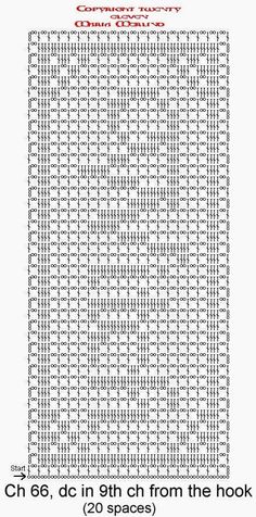 the cross stitch pattern is shown in black and white, with red lettering on it