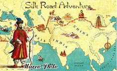 an old map shows the silk road adventures