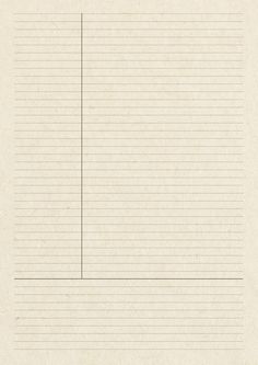 a piece of lined paper with lines on it